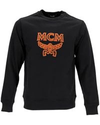 MCM - Hoodies & Sweatvesten ,Zwart ,Cotton Tops - Lyst