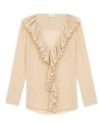 Saint Laurent - Overhemden ,Gestreepte Zijden Blouse - Lyst