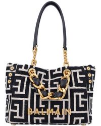 Balmain - '1945 weicher kleiner' Einkaufstasche - Lyst