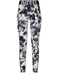 DIESEL - Broeken ,Zwart ,Adeline-D-Pop Leggings - Lyst