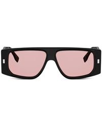 Fendi - Ff Squared Aviator Zonnebril - Lyst