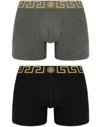 Versace - Ondergoed ,Veelkleurig ,Katoen Twee-Pack Boxershorts - Lyst