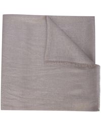 Brunello Cucinelli - Accessoires ,Nylon Cashmere En Zijde Sprankelende Sjaal - Lyst