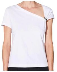 Barbara Bui - Tops ,Wit ,Katoen Wit Jersey Mode T-Shirt - Lyst