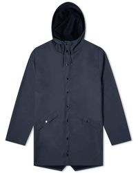 Rains - Jassen ,Blauw ,Polyester Lange Urban Regenjas - Lyst