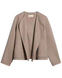 Vanessa Bruno - Chaqueta De Lana Taupebeige, Mujer, Talla - Lyst