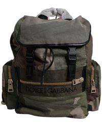 Dolce & Gabbana - Grüner Patchwork Reise Rucksack Tasche - Lyst