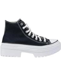 Converse - Hoge Stoffen Sneakers Met Dikke Zool - Lyst