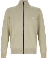BOSS - Truien & Vesten ,Katoen Kanozip_S Cardigan - Lyst