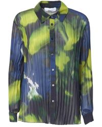 Kaos - Overhemden ,Veelkleurig ,Damesblouse Met Lange Mouwen, Synthetisch Materiaal - Lyst