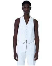 MM6 by Maison Margiela - Waistcoats - Lyst