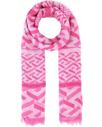 Versace - Bedruckter modal-mix schal - Lyst