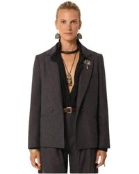 MAISON HOTEL - Jassen ,Zwart ,Leer Vesten - Lyst