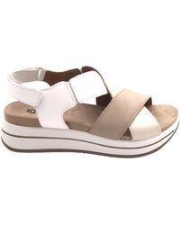 Igi&co - Schoenen ,Veelkleurig ,Leer Leren Sandalen Met Kruisband - Lyst