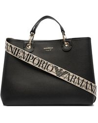 Emporio Armani - Handtasche mit Hirschdruck und passenden Griffen - Lyst