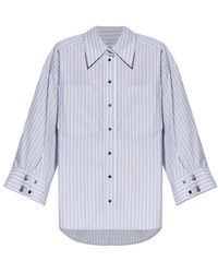 Munthe - Overhemden ,Blauw ,Katoen Shirt Lynne - Lyst