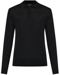 DSquared² - Wool Polo Met Geborduurd Logo - Lyst