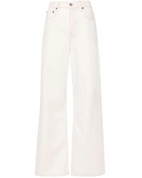 Ralph Lauren - Jeans blancos de pierna ancha - Lyst