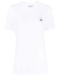 Vivienne Westwood - Camisetas y polos blancos con logo orb - Lyst