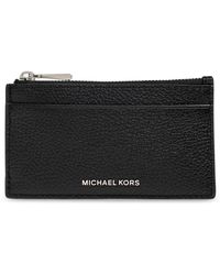 Michael Kors - Accessoires ,Zwart ,Leer Jet Set Kleine Kaarthouder Van Gekorreld Leer - Lyst