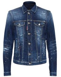 DSquared² - Jassen ,Blauw ,Denim Dan Denim Jacket - Lyst