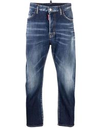 DSquared² - Indigo straight-leg denim jeans - Lyst