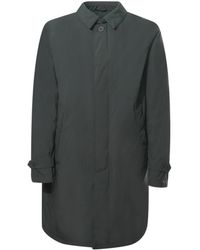 Herno - Jassen ,Zwart ,Polyester Lange Parka - Lyst