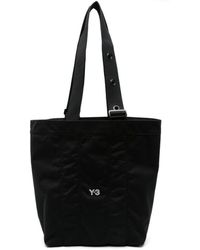Y-3 - Schwarzer rucksack aus recyceltem polyester - Lyst