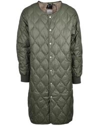 Taion - Jassen ,Groen ,Leer Centogrammi Lungo Down Coat - Lyst