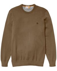 Timberland - Truien & Vesten ,Groen ,Katoen Williams River Crew Neck Sweater - Lyst