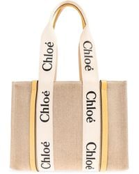 Chloé - 'woody medium' shopper-tasche - Lyst