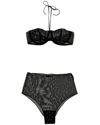 Oséree - Ondergoed ,Zwart ,Gem Necklace Set - Lyst