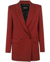 Dondup - Doppelreihiger blazer mit taschen - Lyst