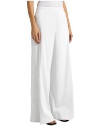 Liviana Conti - Pantalone Gamba Larga Con Zip Laterale - Lyst
