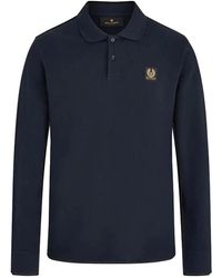 Belstaff - Tops ,Blauw ,Klassieke Polo Shirts Voor Mannen - Lyst