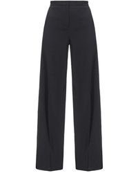 Pinko - Broeken ,Zwart ,Wijde Pijp Zwarte Broek - Lyst