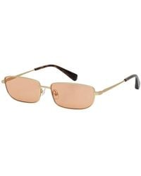 Patrizia Pepe - Accessoires ,Geel ,Rechthoekige Zonnebril - Lyst