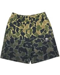adidas - Fitness ,Veelkleurig ,Camo Shorts Met French Terry Structuur - Lyst