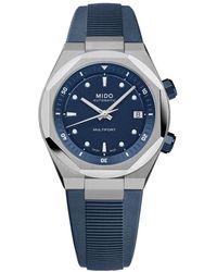 MIDO - Accessoires ,Blauw ,Multifort 8 Two Crowns - Lyst