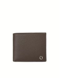 Orciani - Accessoires ,Bruin ,Leer Leren Bicolor Portemonnees En Kaarthouders - Lyst