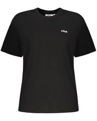 Fila - Tops ,Zwart ,Katoen Lignano T-Shirt - Lyst