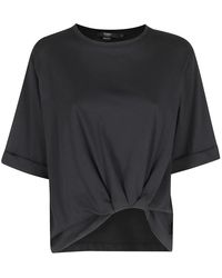 Seventy - Tops ,Zwart ,Girocollo Con Nodo - Lyst