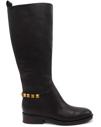 Guess - Braune hohe stiefel - Lyst