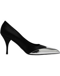 Prada - Zwarte Hoge Hak Decollete Schoenen - Lyst