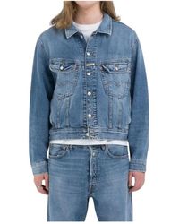 Replay - Jassen ,Blauw ,Denim Denim Jas - Lyst