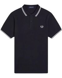 Fred Perry - Tops ,Blauw ,Polo Shirt - Lyst