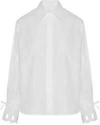Beatrice B. - Poplin Blouse Met Kant - Lyst