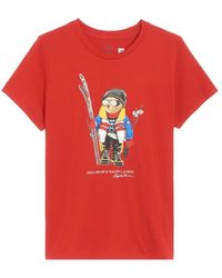 Ralph Lauren - Baumwoll tee-shirt - vielseitiges must-have für frauen - Lyst