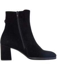 Gabor - Schwarze geschlossene booties stiefeletten - Lyst