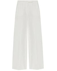 Max Mara - Broeken ,Wit ,Linnen Linnen Sequoia Broek Voor Vrouwen - Lyst